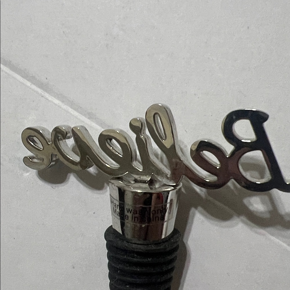 Silver 'Believe' Wine Stopper - Picture 6 of 8